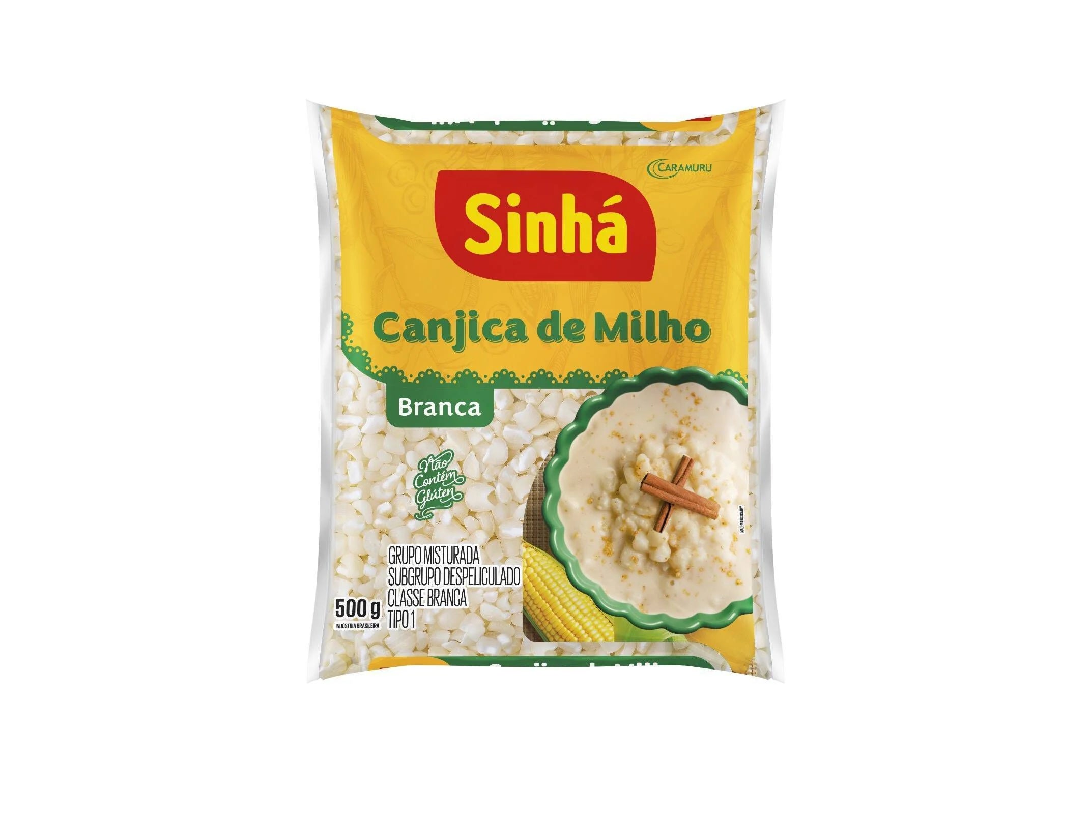 Canjica de milho branco Sinhà 500g