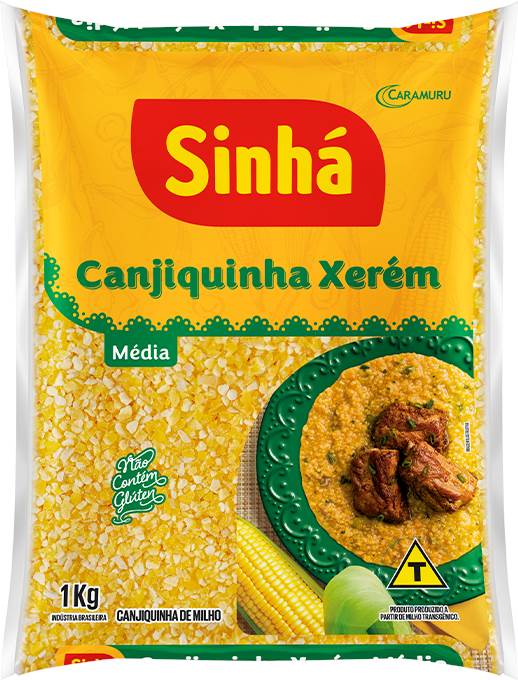 CANJIQUINHA  DE MILHO XERÉM  SINHÁ 500G