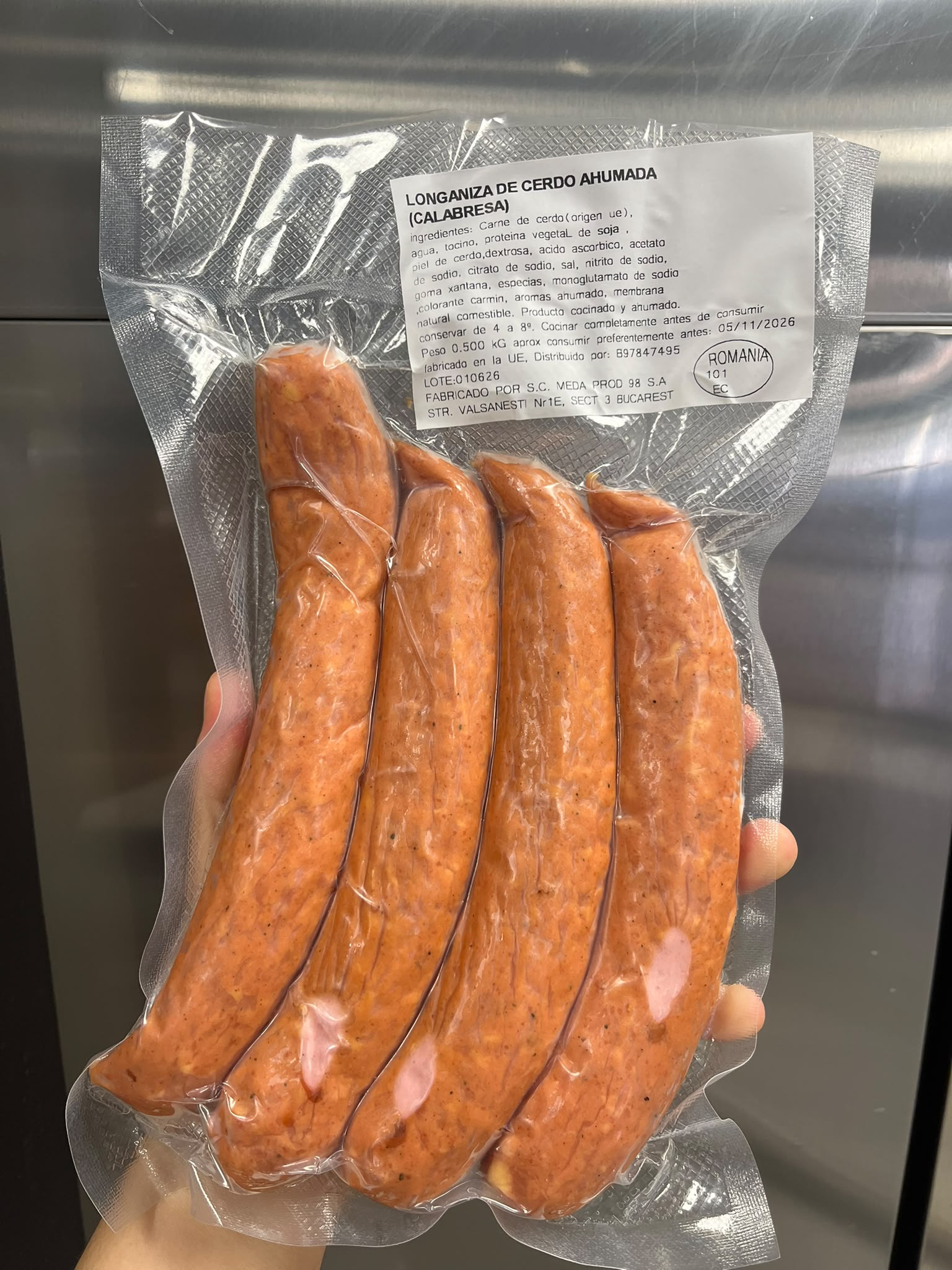 LINGUIÇA CALABRESA 500g