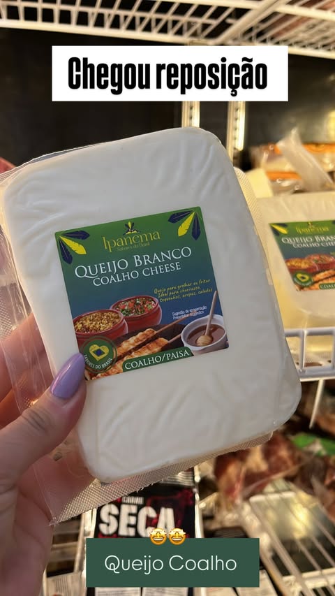 Queijo Coalho em barra Ipanema - 350g / disponível para retirada SOMENTE na LOJA Fisica.