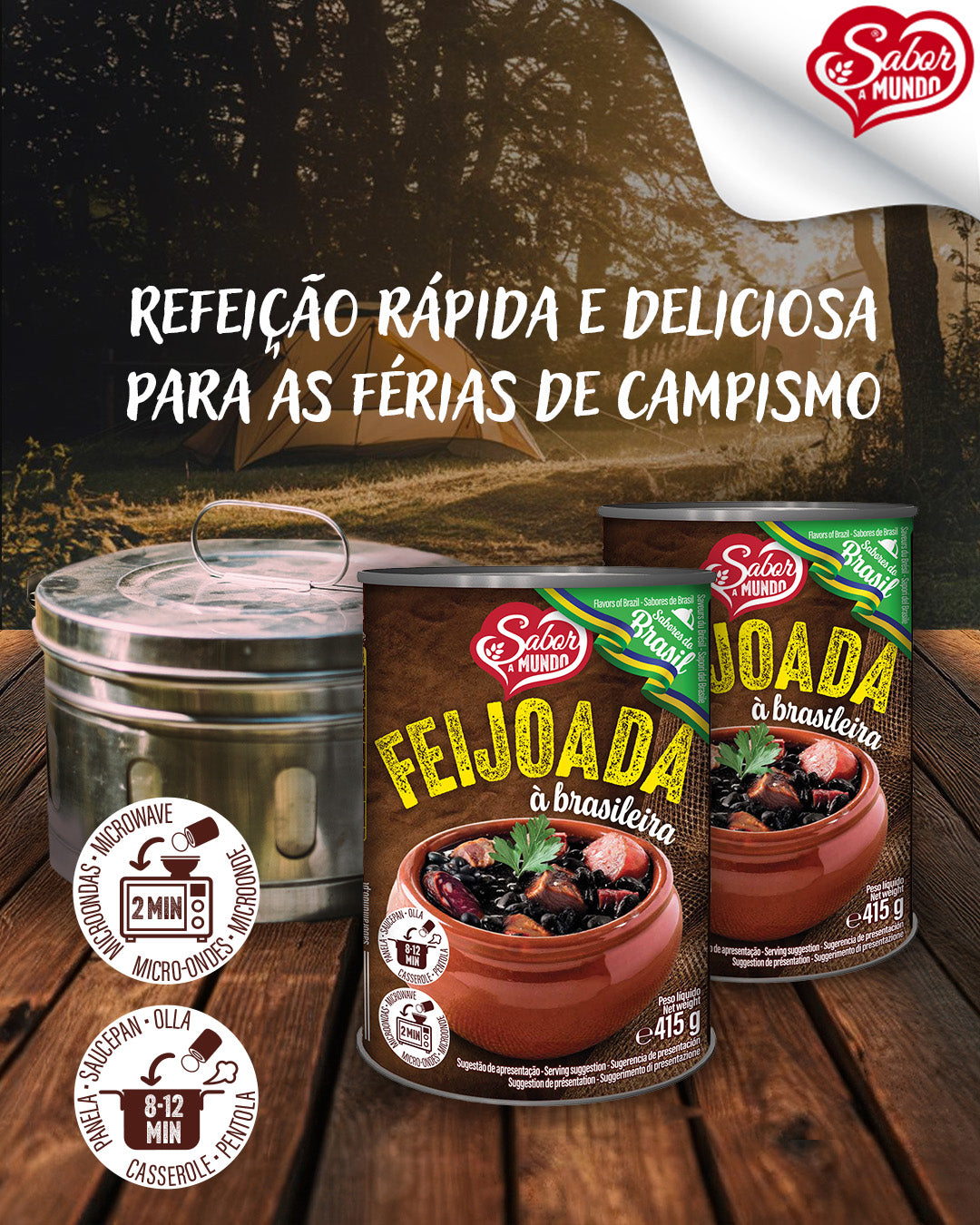 Feijoada brasileira  Sabor a mundo 415g