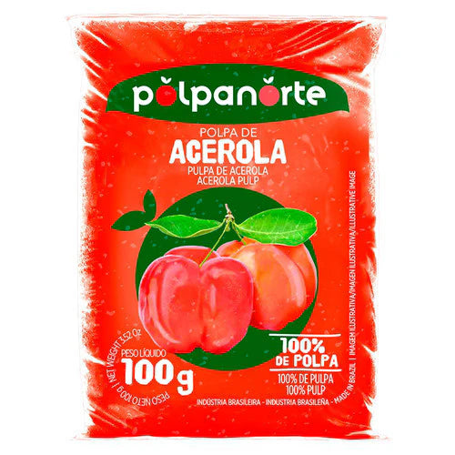 Polpa Acerola 100g/ disponível para retirada SOMENTE na LOJA Fisica.