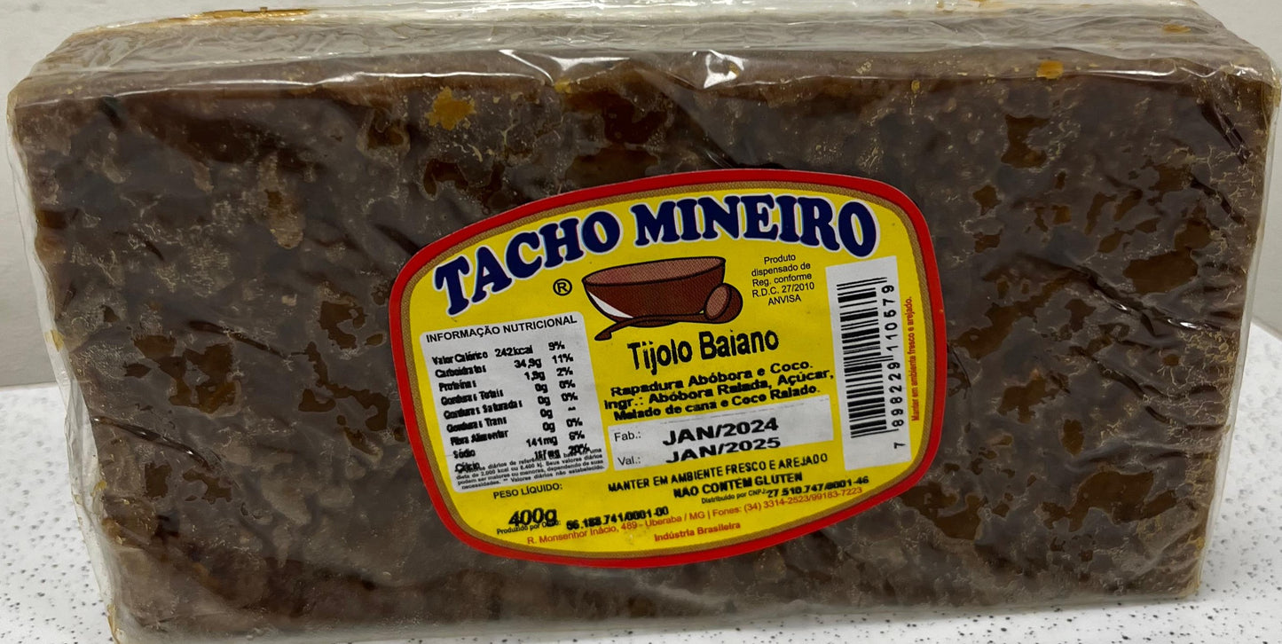 Doce Tijolo Baiano Tacho Mineiro 400g