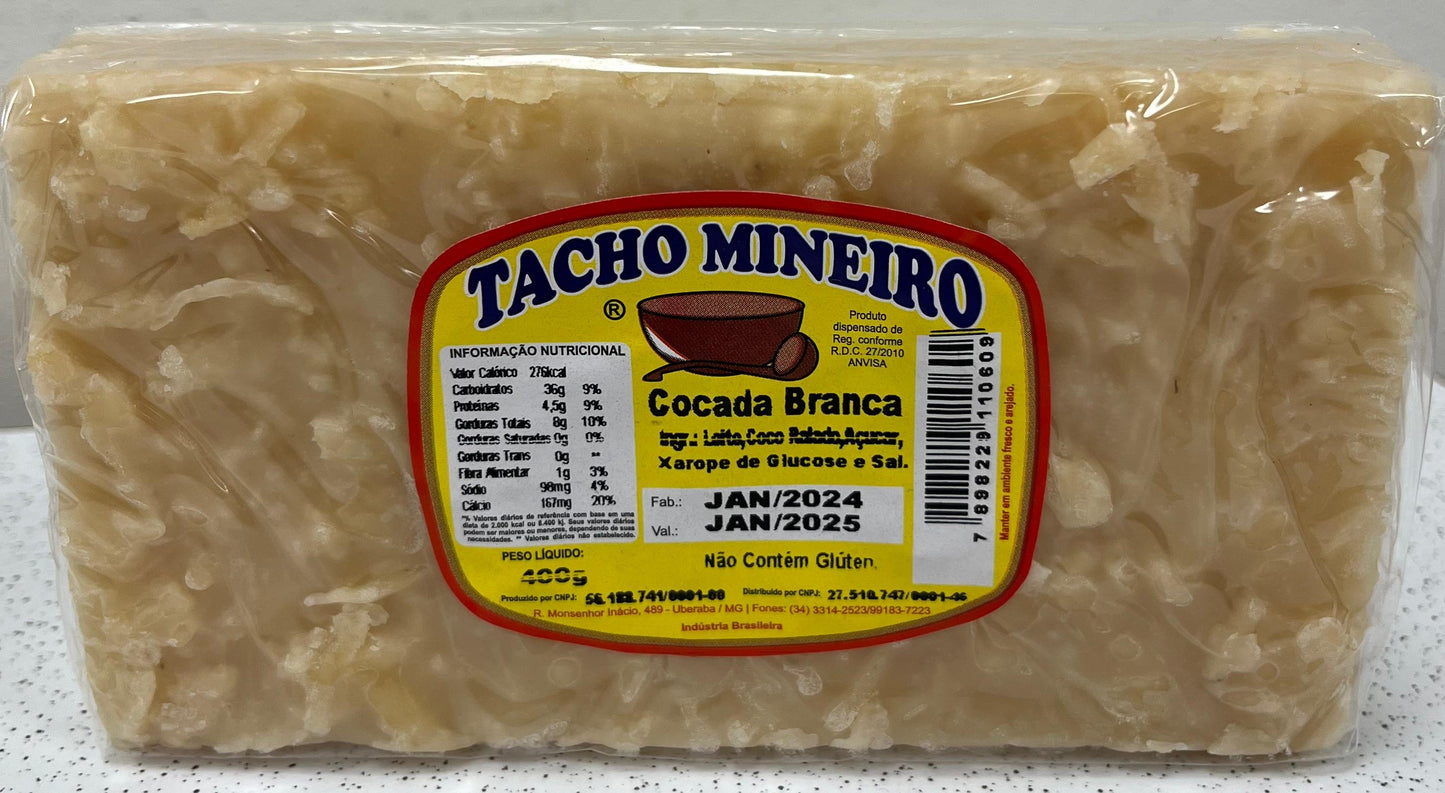 Cocada Branca Tacho Mineiro 400g