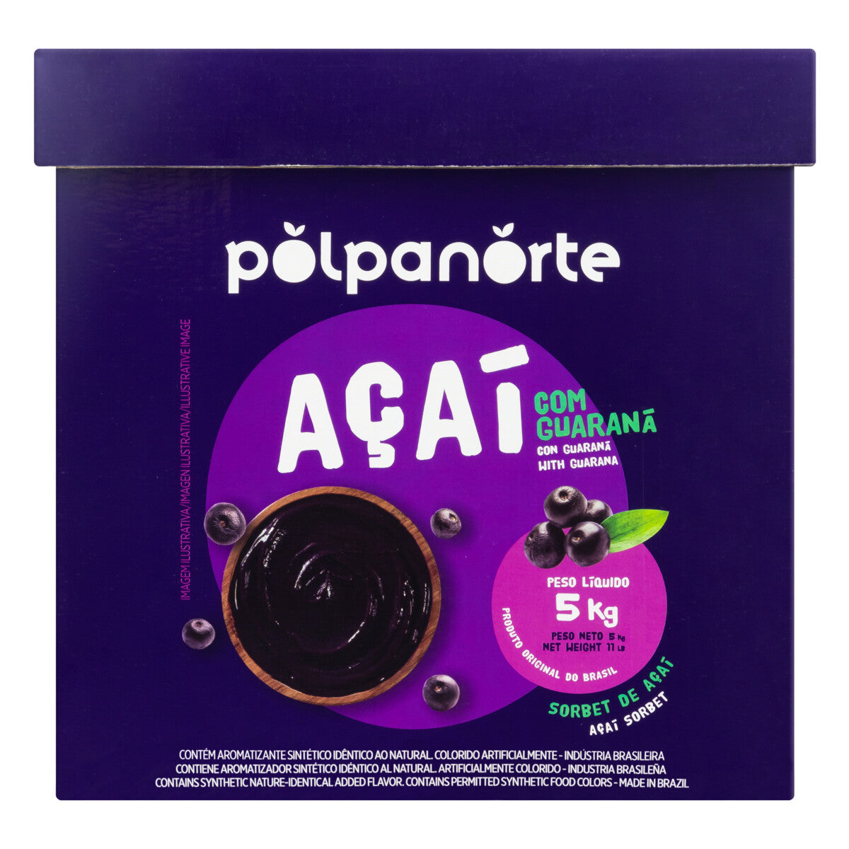 AÇAI POLPANORTE 5KG/ disponível para retirada SOMENTE na LOJA Fisica.