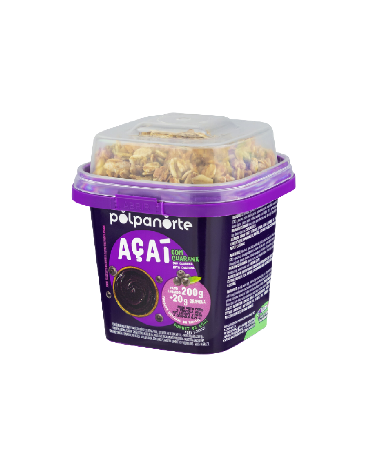 AÇAÍ C/ GRANOLA 200g/ disponível para retirada SOMENTE na LOJA Fisica.