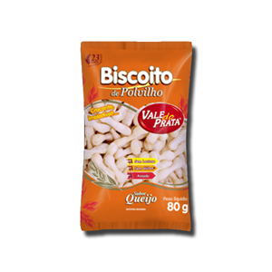 BISCOITO POLVILHO QUEIJO - VALE PRATA 80g