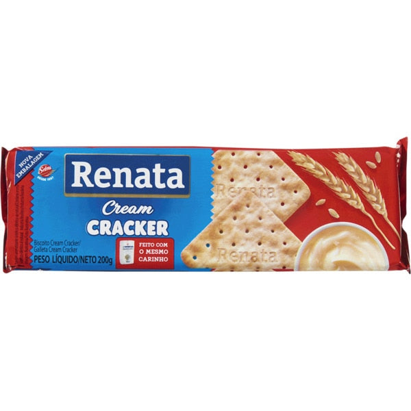 Biscoito CREAM CRACKER - Renata 200g