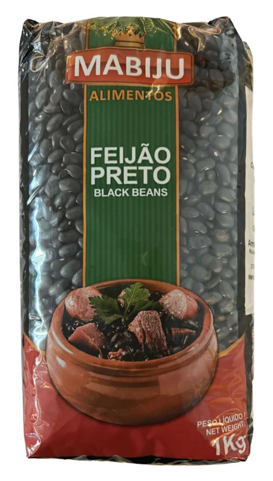 FEIJÃO PRETO MABIJU 1KG