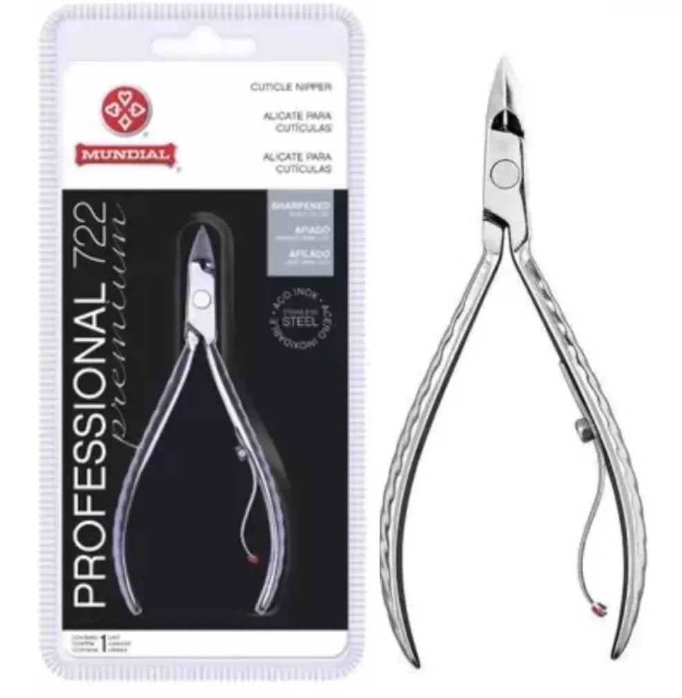 ALICATE P/ CUTICULA 722-PR PROFISSIONAL INOX MUNDIAL