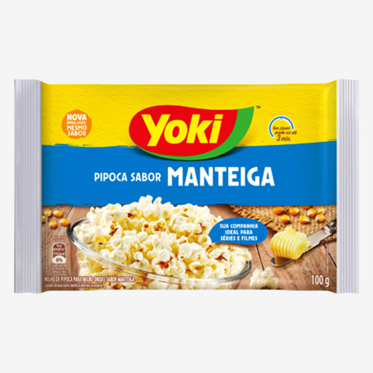 POPCORN MICRO-ONDAS MANTEIGA YOKI - 100g