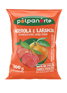 Polpa acerola com laranja 100g/ disponível para retirada SOMENTE na LOJA Fisica.