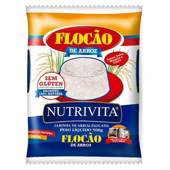 Flocao de Arroz  Nutritiva 500g