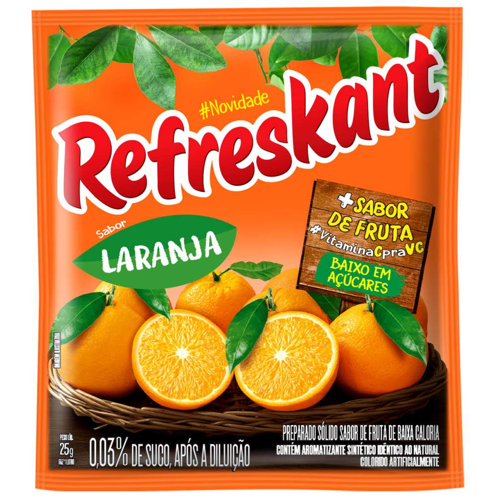 BEBIDA INST. REFRESKANT LARANJA 25G